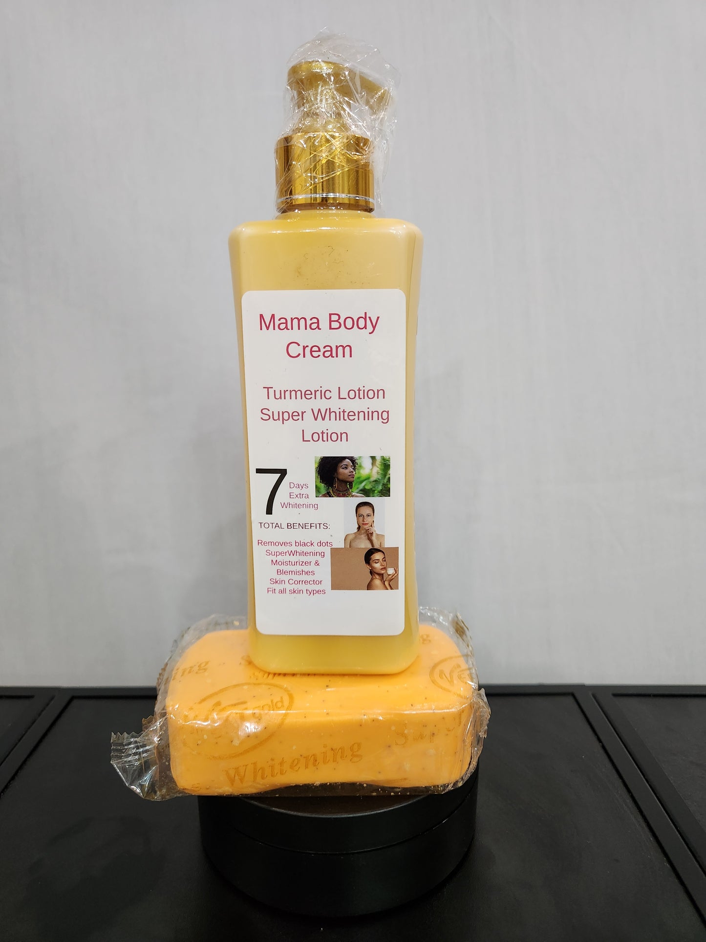 Whitening turmeric soap &cream set